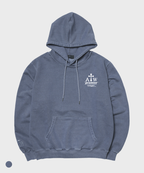 ARTISTWEAR（アーティストウェア）の「[ATW] プロミスピグメントフード（パーカー・レディース・ネイビー・MEDIUM/LARGE/XX-LARGE/X-LARGE）」の7枚目の写真