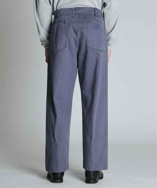 schott（ショット）の「Schott/ショット/HERRINGBONE TROUSERS/ヘリンボーン パンツ（スラックス・メンズ・チャコールグレー/ブルー/ナチュラル・30/32/34/36）」の5枚目の写真