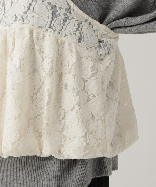 Elura(エルーラ)の「起毛レースバルーンキャミ/612485(キャミソール・レディース・ブラック/オフホワイト・FREE)」の17枚目の写真