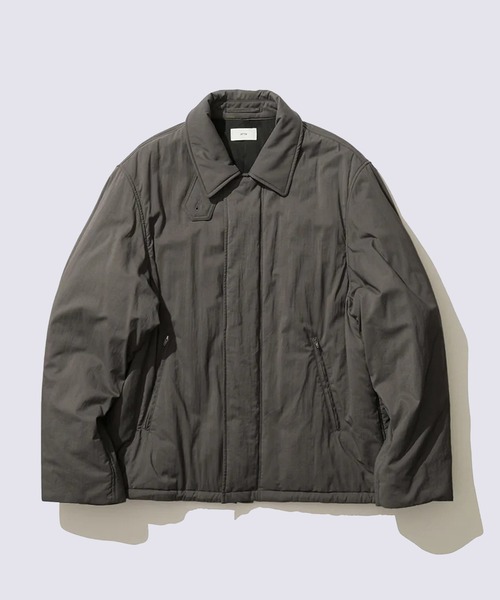 ATON(エイトン)の「【ATON/エイトン】MAT AIRLY NYLON WOOL PADDED HARRINGTON JACKET(ブルゾン・メンズ・カーキ/ブラック・4/6)」の3枚目の写真