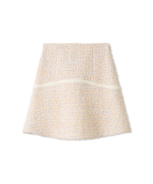 SNIDEL（スナイデル）の「ツイードフレアミニスカート（スカート・レディース・ブルー/アイボリー/マルチ・0/1）」の4枚目の写真