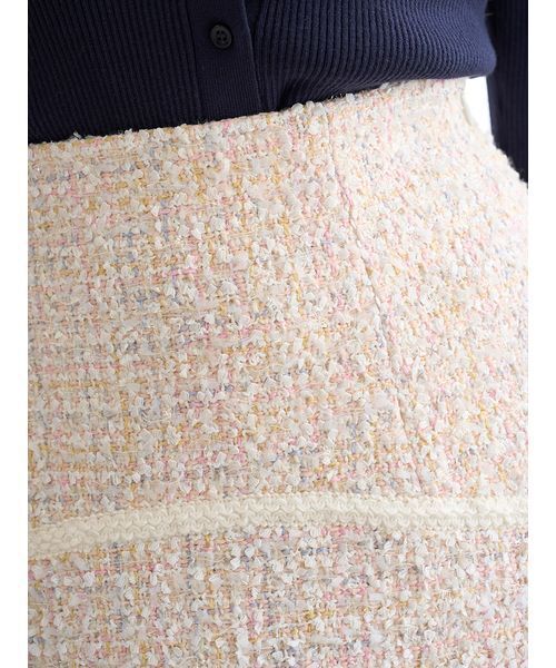 SNIDEL（スナイデル）の「ツイードフレアミニスカート（スカート・レディース・ブルー/アイボリー/マルチ・0/1）」の8枚目の写真