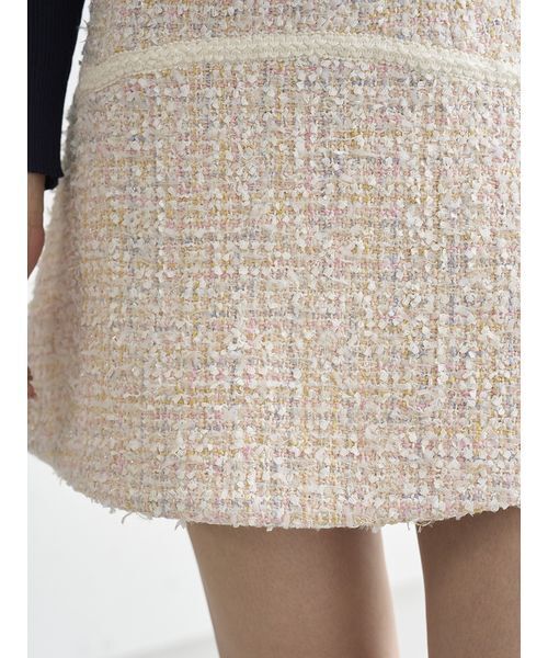 SNIDEL（スナイデル）の「ツイードフレアミニスカート（スカート・レディース・ブルー/アイボリー/マルチ・0/1）」の9枚目の写真