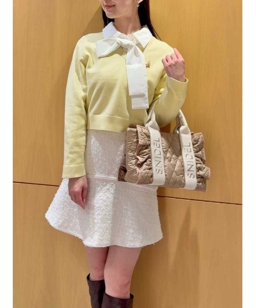 SNIDEL（スナイデル）の「ツイードフレアミニスカート（スカート・レディース・ブルー/アイボリー/マルチ・0/1）」の17枚目の写真