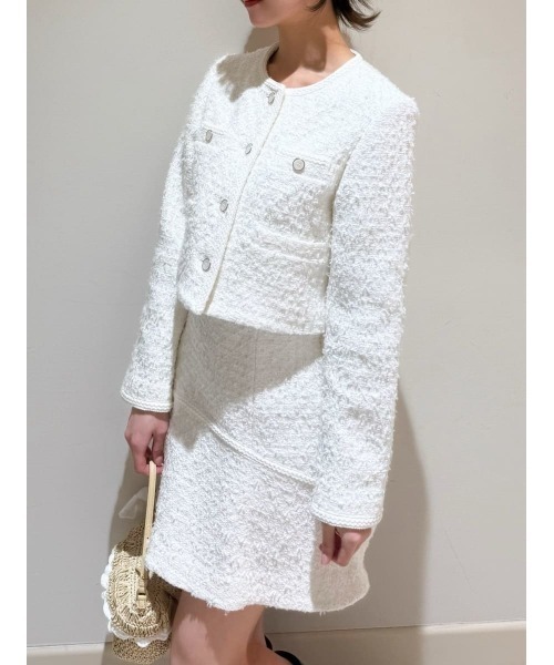 SNIDEL（スナイデル）の「ツイードフレアミニスカート（スカート・レディース・ブルー/アイボリー/マルチ・0/1）」の14枚目の写真