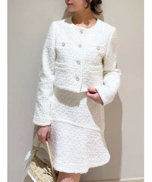 SNIDEL（スナイデル）の「ツイードフレアミニスカート（スカート・レディース・ブルー/アイボリー/マルチ・0/1）」の15枚目の写真