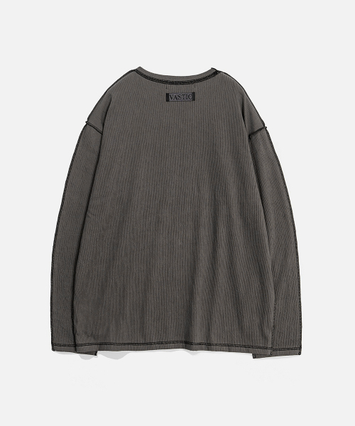 VASTIC（バスティック）の「リバースフィードミロングスリーブ_チャコール（Tシャツ/カットソー・メンズ・その他・MEDIUM/LARGE）」の3枚目の写真