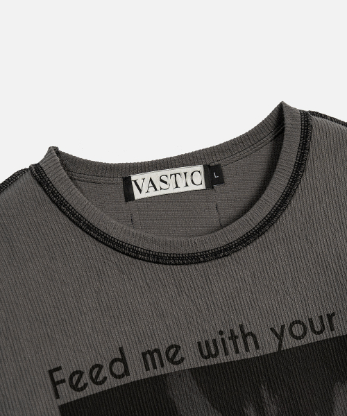 VASTIC（バスティック）の「リバースフィードミロングスリーブ_チャコール（Tシャツ/カットソー・メンズ・その他・MEDIUM/LARGE）」の4枚目の写真