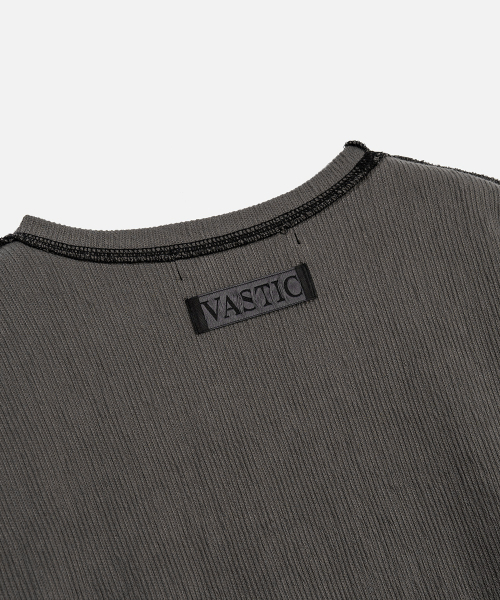 VASTIC（バスティック）の「リバースフィードミロングスリーブ_チャコール（Tシャツ/カットソー・メンズ・その他・MEDIUM/LARGE）」の6枚目の写真