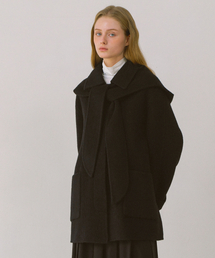 YUPPE（ヨッペ）の「フードタイハンドメイドコート_ブラック（チェスターコート）」