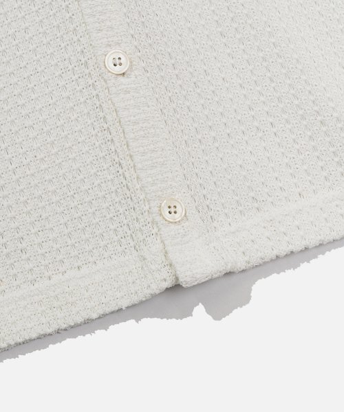 VASTIC（バスティック）の「ハーフニットカーディガン_アイボリー（カーディガン/ボレロ・メンズ・その他・LARGE）」の5枚目の写真