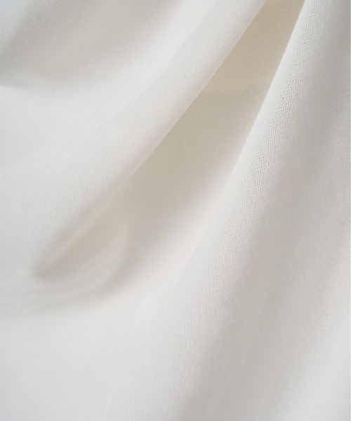 Olu.(オルドット)の「シアーベロアドレープトップス(Tシャツ/カットソー・レディース・チャコールグレー/アイボリー・FREE)」の16枚目の写真