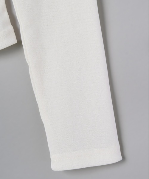 Olu.(オルドット)の「シアーベロアドレープトップス(Tシャツ/カットソー・レディース・チャコールグレー/アイボリー・FREE)」の19枚目の写真