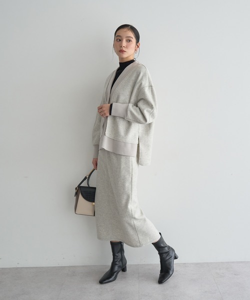 YECCA VECCA（イェッカヴェッカ）の「メルトンナロースカート（スカート・レディース・ブラウン/グレー/チャコールグレー・S/M）」の16枚目の写真