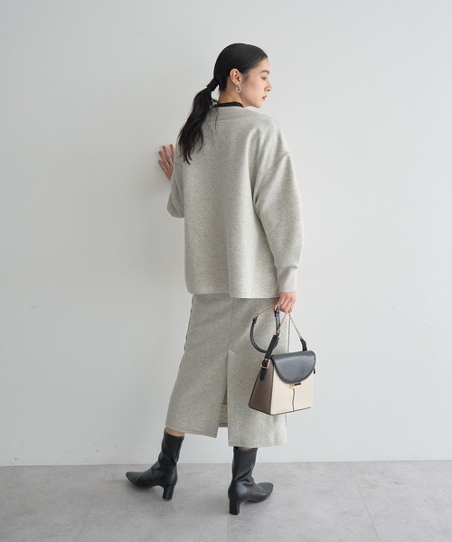 YECCA VECCA（イェッカヴェッカ）の「メルトンナロースカート（スカート・レディース・ブラウン/グレー/チャコールグレー・S/M）」の18枚目の写真