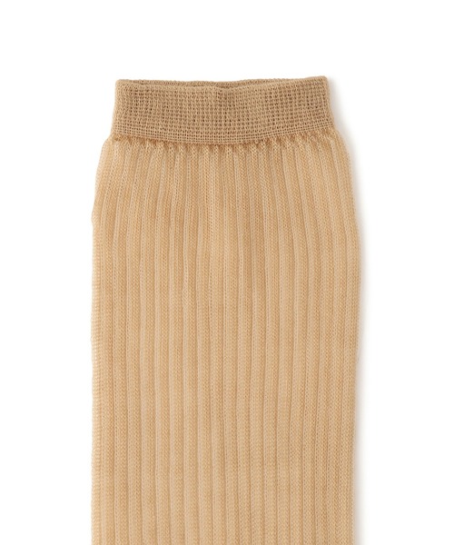 SALON adam et rope'（サロン アダム エ ロペ）の「シアーリブソックス 2（ソックス/靴下・レディース・ベージュ/ホワイト/ブルー/グレー・FREE）」の8枚目の写真