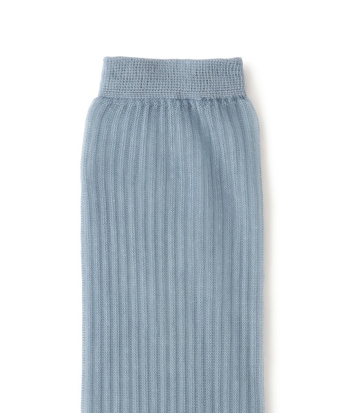 SALON adam et rope'（サロン アダム エ ロペ）の「シアーリブソックス 2（ソックス/靴下・レディース・ベージュ/ホワイト/ブルー/グレー・FREE）」の10枚目の写真