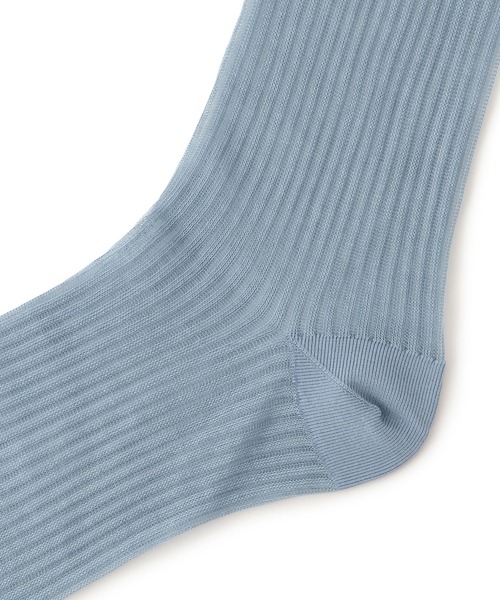 SALON adam et rope'（サロン アダム エ ロペ）の「シアーリブソックス 2（ソックス/靴下・レディース・ベージュ/ホワイト/ブルー/グレー・FREE）」の12枚目の写真