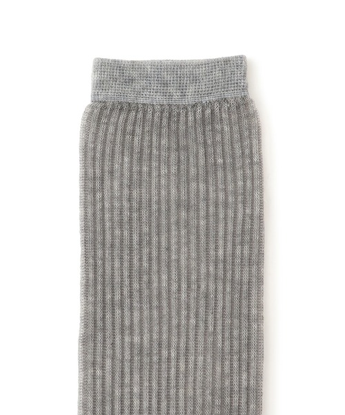 SALON adam et rope'（サロン アダム エ ロペ）の「シアーリブソックス 2（ソックス/靴下・レディース・ベージュ/ホワイト/ブルー/グレー・FREE）」の14枚目の写真