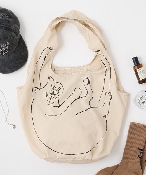 ROOTOTE(ルートート)の「【ROOTOTE】EU.RS.ブラサガリ ネコ-B 3543(トートバッグ・レディース・カーキ/ライトパープル/ベージュ/イエロー/ブラウン/ピンク・FREE)」の20枚目の写真