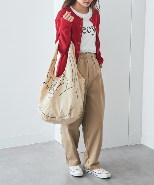 ROOTOTE(ルートート)の「【ROOTOTE】EU.RS.ブラサガリ ネコ-B 3543(トートバッグ・レディース・カーキ/ライトパープル/ベージュ/イエロー/ブラウン/ピンク・FREE)」の18枚目の写真