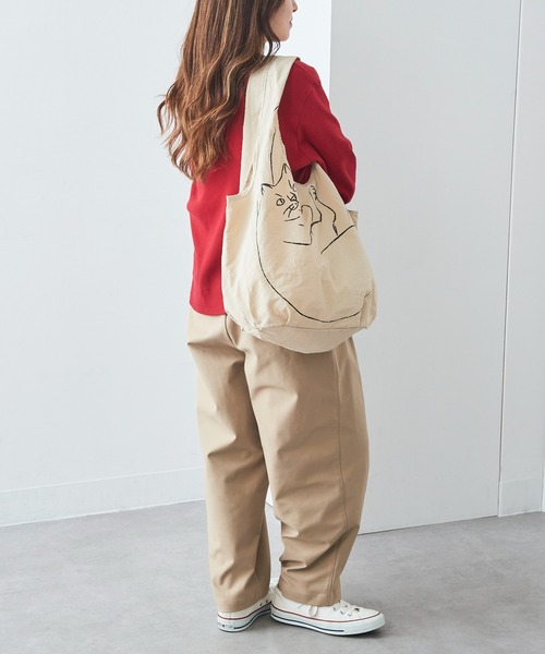 ROOTOTE(ルートート)の「【ROOTOTE】EU.RS.ブラサガリ ネコ-B 3543(トートバッグ・レディース・カーキ/ライトパープル/ベージュ/イエロー/ブラウン/ピンク・FREE)」の19枚目の写真