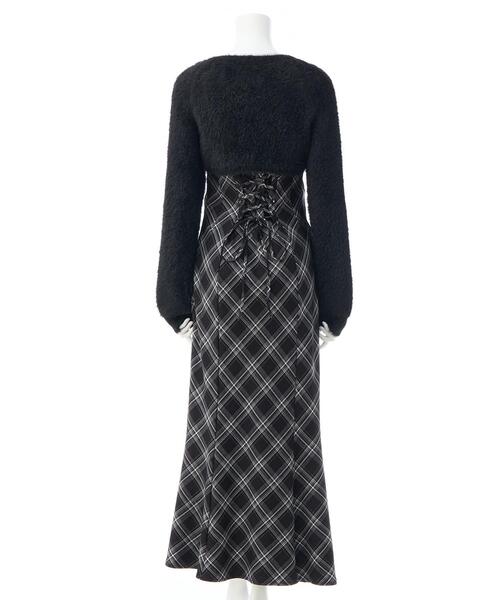 INGNI（イング）の「【WEB限定】シャギーニットボレロ＋マーメイドワンピースセット（ワンピース・レディース・ホワイト系その他4/ブラック系9・M）」の22枚目の写真