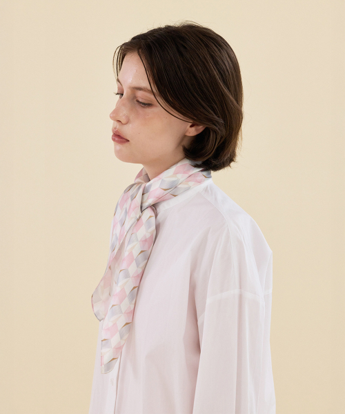 Pink Illusion Silk Scarf