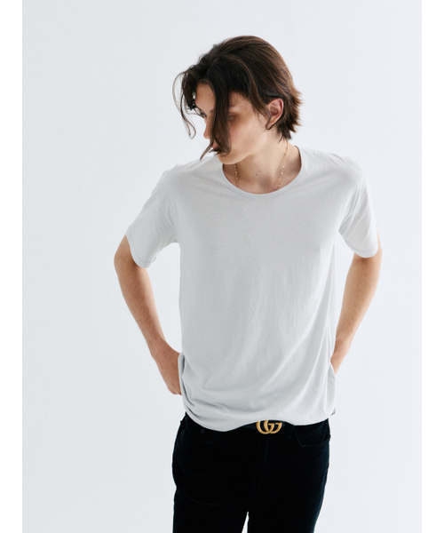 GOZER（ゴーザー）の「UNDER HALF T-SHIRT_LIGHT GREY（Tシャツ/カットソー・メンズ・ライトグレー・SMALL/MEDIUM/LARGE/X-LARGE）」の3枚目の写真