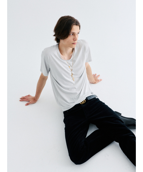 GOZER（ゴーザー）の「UNDER HALF T-SHIRT_LIGHT GREY（Tシャツ/カットソー・メンズ・ライトグレー・SMALL/MEDIUM/LARGE/X-LARGE）」の4枚目の写真