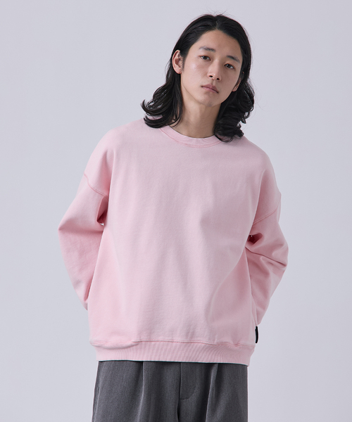 B.C STOCK（ベーセーストック）の「【ANTS & ELEPHANTS】フェード加工 ポケットプルオーバー（スウェット・メンズ・ピンク/レッド/ブラウン/ブラック/ネイビー・LARGE/MEDIUM）」の4枚目の写真