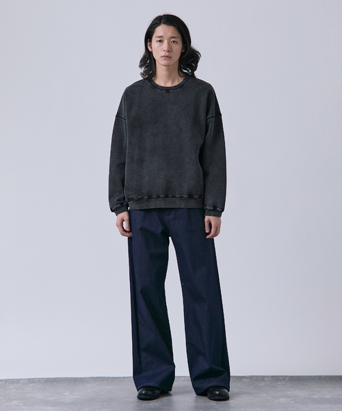 B.C STOCK（ベーセーストック）の「【ANTS & ELEPHANTS】フェード加工 ポケットプルオーバー（スウェット・メンズ・ピンク/レッド/ブラウン/ブラック/ネイビー・LARGE/MEDIUM）」の6枚目の写真