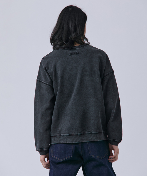 B.C STOCK（ベーセーストック）の「【ANTS & ELEPHANTS】フェード加工 ポケットプルオーバー（スウェット・メンズ・ピンク/レッド/ブラウン/ブラック/ネイビー・LARGE/MEDIUM）」の9枚目の写真