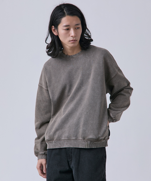 B.C STOCK（ベーセーストック）の「【ANTS & ELEPHANTS】フェード加工 ポケットプルオーバー（スウェット・メンズ・ピンク/レッド/ブラウン/ブラック/ネイビー・LARGE/MEDIUM）」の11枚目の写真