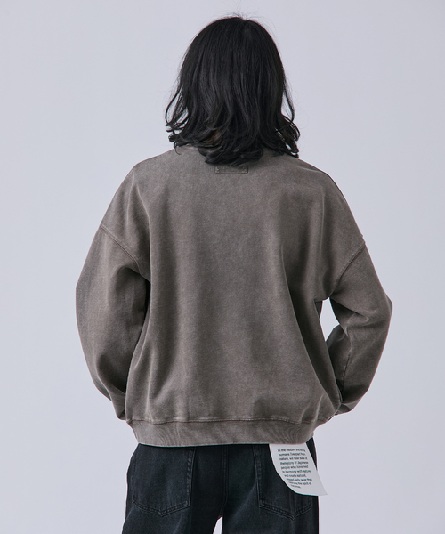 B.C STOCK（ベーセーストック）の「【ANTS & ELEPHANTS】フェード加工 ポケットプルオーバー（スウェット・メンズ・ピンク/レッド/ブラウン/ブラック/ネイビー・LARGE/MEDIUM）」の13枚目の写真