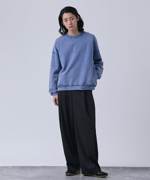 B.C STOCK（ベーセーストック）の「【ANTS & ELEPHANTS】フェード加工 ポケットプルオーバー（スウェット・メンズ・ピンク/レッド/ブラウン/ブラック/ネイビー・LARGE/MEDIUM）」の14枚目の写真