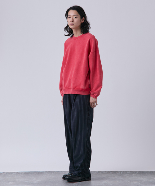 B.C STOCK（ベーセーストック）の「【ANTS & ELEPHANTS】フェード加工 ポケットプルオーバー（スウェット・メンズ・ピンク/レッド/ブラウン/ブラック/ネイビー・LARGE/MEDIUM）」の18枚目の写真