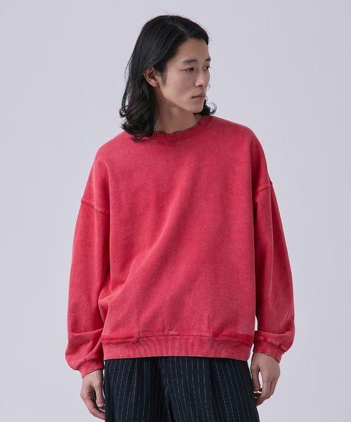 B.C STOCK（ベーセーストック）の「【ANTS & ELEPHANTS】フェード加工 ポケットプルオーバー（スウェット・メンズ・ピンク/レッド/ブラウン/ブラック/ネイビー・LARGE/MEDIUM）」の19枚目の写真