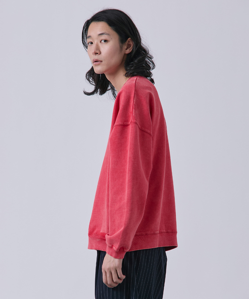 B.C STOCK（ベーセーストック）の「【ANTS & ELEPHANTS】フェード加工 ポケットプルオーバー（スウェット・メンズ・ピンク/レッド/ブラウン/ブラック/ネイビー・LARGE/MEDIUM）」の20枚目の写真