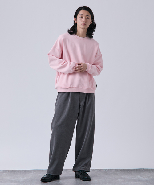 B.C STOCK（ベーセーストック）の「【ANTS & ELEPHANTS】フェード加工 ポケットプルオーバー（スウェット・メンズ・ピンク/レッド/ブラウン/ブラック/ネイビー・LARGE/MEDIUM）」の22枚目の写真