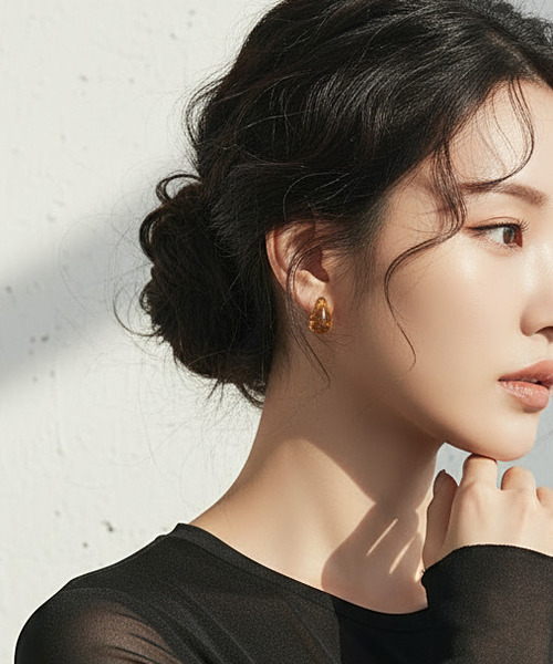 Burner（バーナー）の「【Sonu jewelry（ソヌジュエリー）】べっ甲風　ドロップ　イヤリング son-egs-3-4【RBTS】（イヤリング・レディース・ブラウン系その他・FREE）」の5枚目の写真