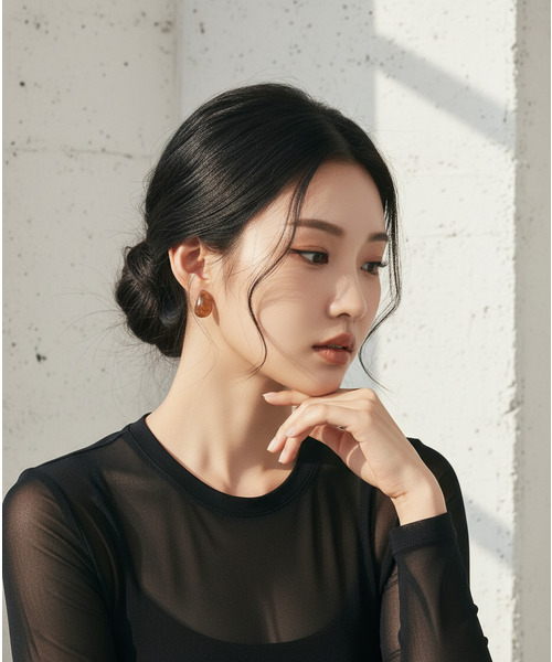 Burner（バーナー）の「【Sonu jewelry（ソヌジュエリー）】べっ甲風　ドロップ　イヤリング son-egs-3-4【RBTS】（イヤリング・レディース・ブラウン系その他・FREE）」の8枚目の写真