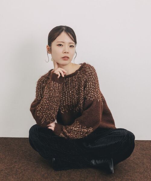 YUNA SANTA】イルミネーションニット 【低身長・小柄女性】（ニット