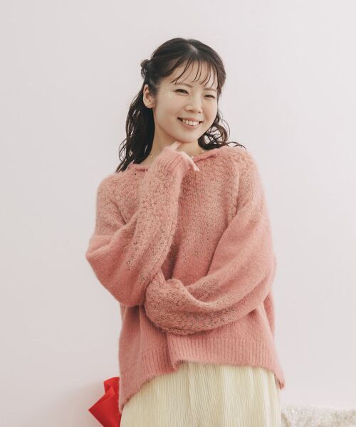 YUNA SANTA】イルミネーションニット 【低身長・小柄女性】（ニット