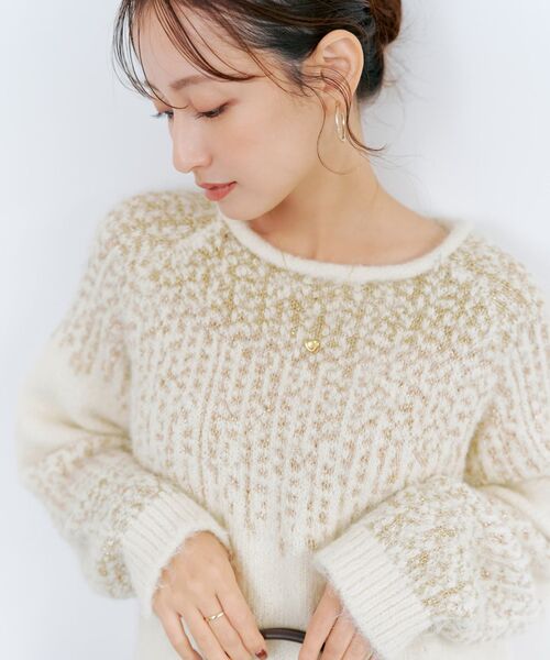 YUNA SANTA】イルミネーションニット 【低身長・小柄女性】（ニット