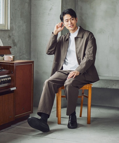 GLOBAL WORK(グローバルワーク)の「SOLOTEX(R)お手入れらくらく/イージーパンツ/612488(その他パンツ・メンズ・ネイビー/チャコールグレー/モカ・X-LARGE/LARGE/MEDIUM/SMALL)」の4枚目の写真