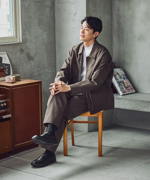 GLOBAL WORK(グローバルワーク)の「SOLOTEX(R)お手入れらくらく/イージーパンツ/612488(その他パンツ・メンズ・ネイビー/チャコールグレー/モカ・X-LARGE/LARGE/MEDIUM/SMALL)」の7枚目の写真