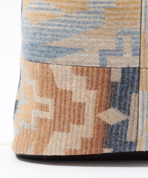 PENDLETON（ペンドルトン）の「【別注】PENDLETON ウールブランケット ミニバッグ（バックパック/リュック・メンズ・ダークグリーン/ブルー系その他2・FREE）」の3枚目の写真