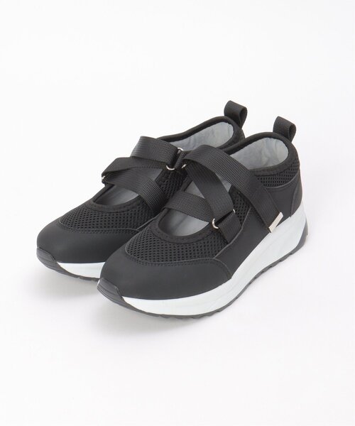 ikka(イッカ)の「ベルクロスニーカー(スニーカー・レディース・ライトグレー/ブラック・M/L)」の3枚目の写真