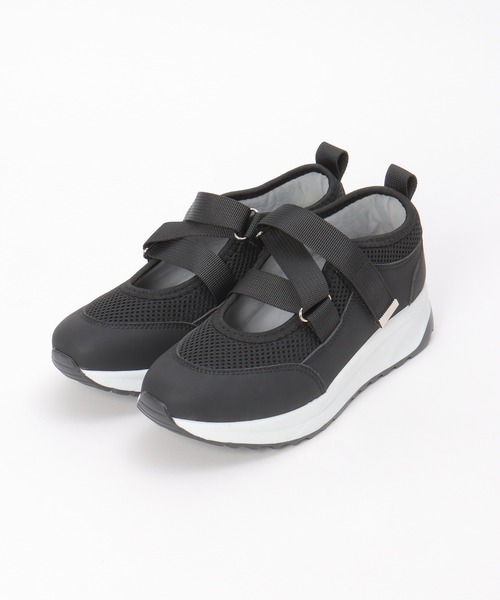 ikka(イッカ)の「ベルクロスニーカー(スニーカー・レディース・ライトグレー/ブラック・M/L)」の17枚目の写真